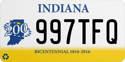 IN license plate 997TFQ