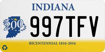 IN license plate 997TFV