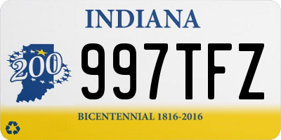 IN license plate 997TFZ