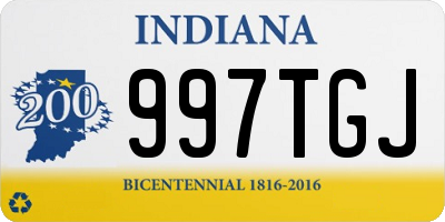 IN license plate 997TGJ