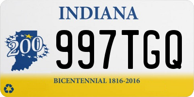 IN license plate 997TGQ