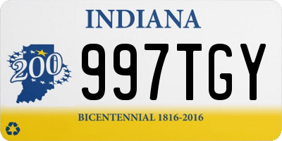 IN license plate 997TGY