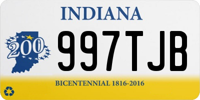 IN license plate 997TJB