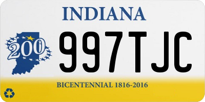 IN license plate 997TJC