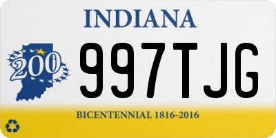 IN license plate 997TJG