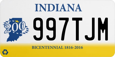 IN license plate 997TJM