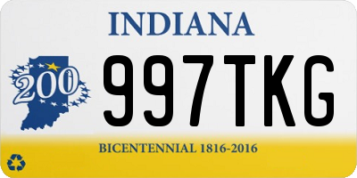 IN license plate 997TKG