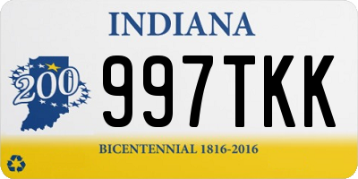 IN license plate 997TKK