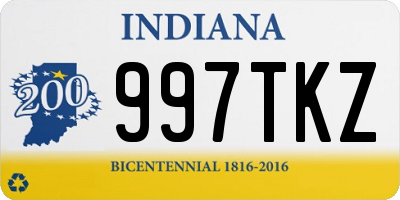 IN license plate 997TKZ