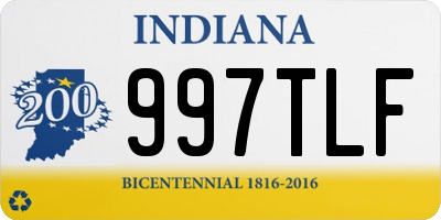 IN license plate 997TLF