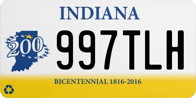 IN license plate 997TLH