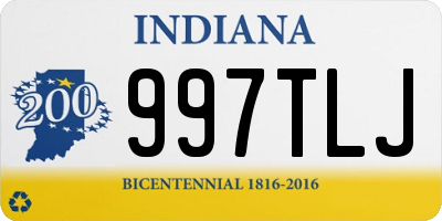 IN license plate 997TLJ