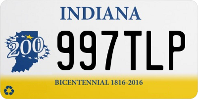 IN license plate 997TLP