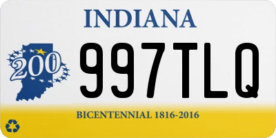 IN license plate 997TLQ