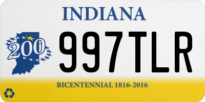 IN license plate 997TLR