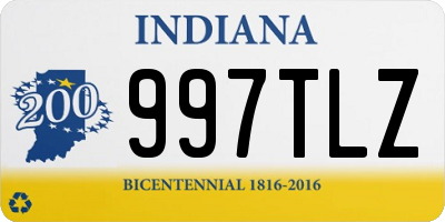 IN license plate 997TLZ