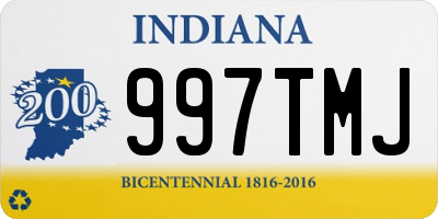 IN license plate 997TMJ