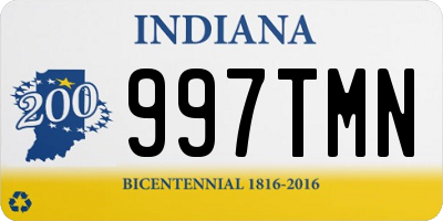 IN license plate 997TMN