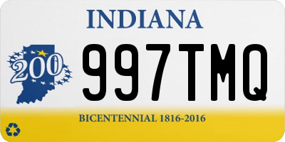 IN license plate 997TMQ