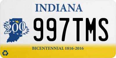 IN license plate 997TMS