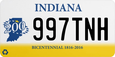 IN license plate 997TNH