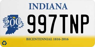 IN license plate 997TNP