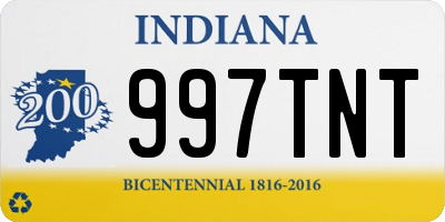 IN license plate 997TNT