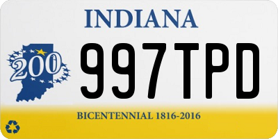 IN license plate 997TPD