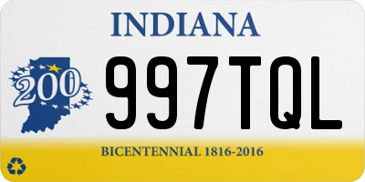 IN license plate 997TQL