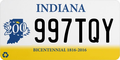 IN license plate 997TQY