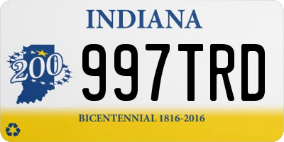 IN license plate 997TRD