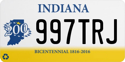 IN license plate 997TRJ