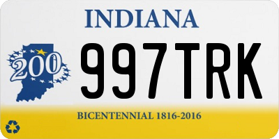 IN license plate 997TRK