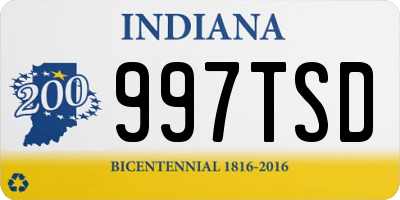 IN license plate 997TSD