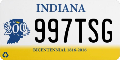 IN license plate 997TSG