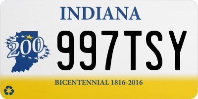 IN license plate 997TSY