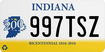 IN license plate 997TSZ