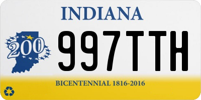 IN license plate 997TTH