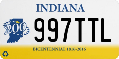 IN license plate 997TTL