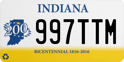 IN license plate 997TTM