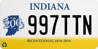 IN license plate 997TTN