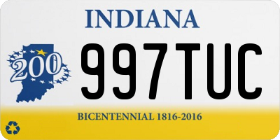 IN license plate 997TUC