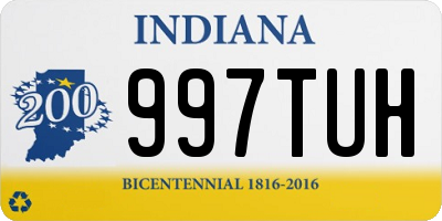 IN license plate 997TUH