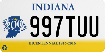 IN license plate 997TUU