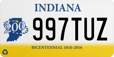 IN license plate 997TUZ