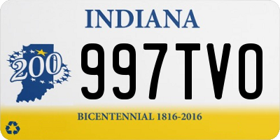 IN license plate 997TVO