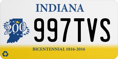 IN license plate 997TVS