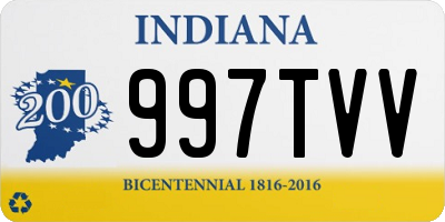 IN license plate 997TVV