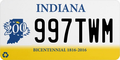 IN license plate 997TWM