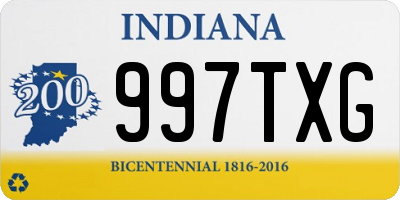 IN license plate 997TXG